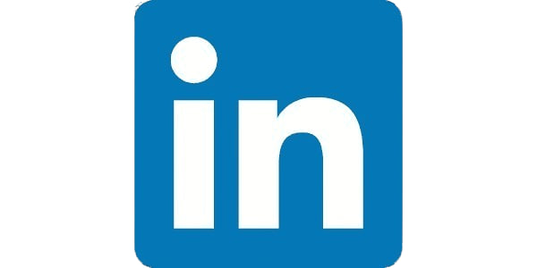 LinkedIn logo on a white background
